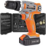 RRP £62.77 Terratek 13Pc Cordless Drill Driver 18V/20V-Max Lithium-Ion