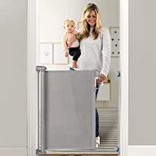 RRP £48.51 Momcozy Retractable Stair Gate for Baby