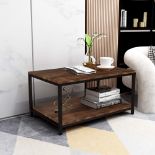 RRP £68.49 HOMERECOMMEND Coffee Table Snack End Tables Industrial
