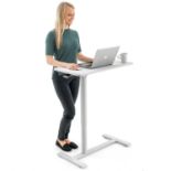 RRP £368.82 Tatkraft Relax Airlift Pneumatic Sit-Stand Laptop Desk with Wheels