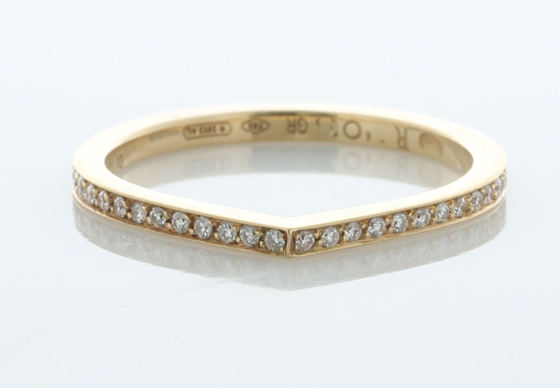18ct Rose Gold Diamond Tear Shape Ring 0.50 Carats - Valued By AGI £3,000.00 - A full set eternity