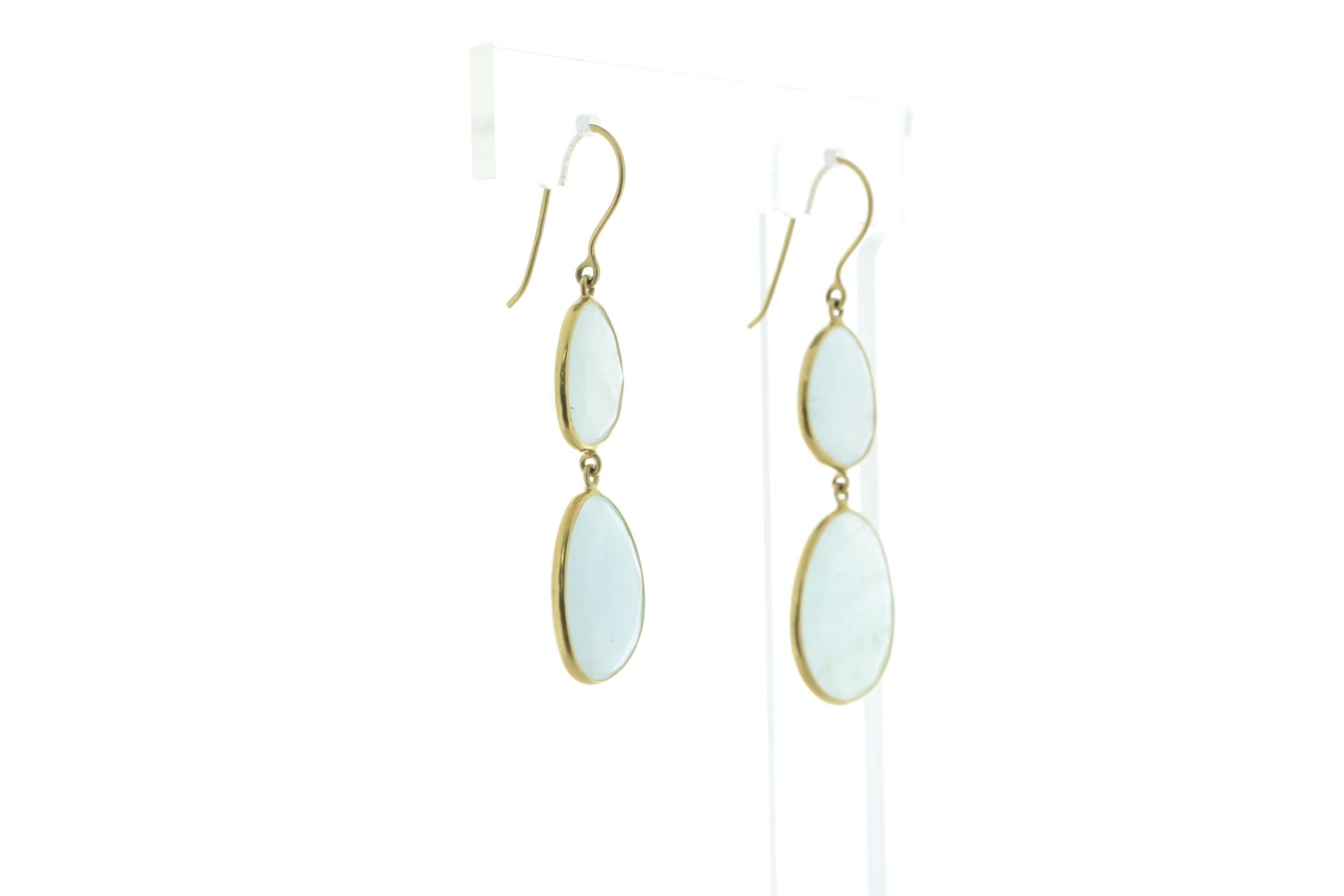 18ct Yellow Gold Quartz Drop Earring - Valued By AGI £3,950.00 - Stunning 18ct yellow gold drop - Image 3 of 5