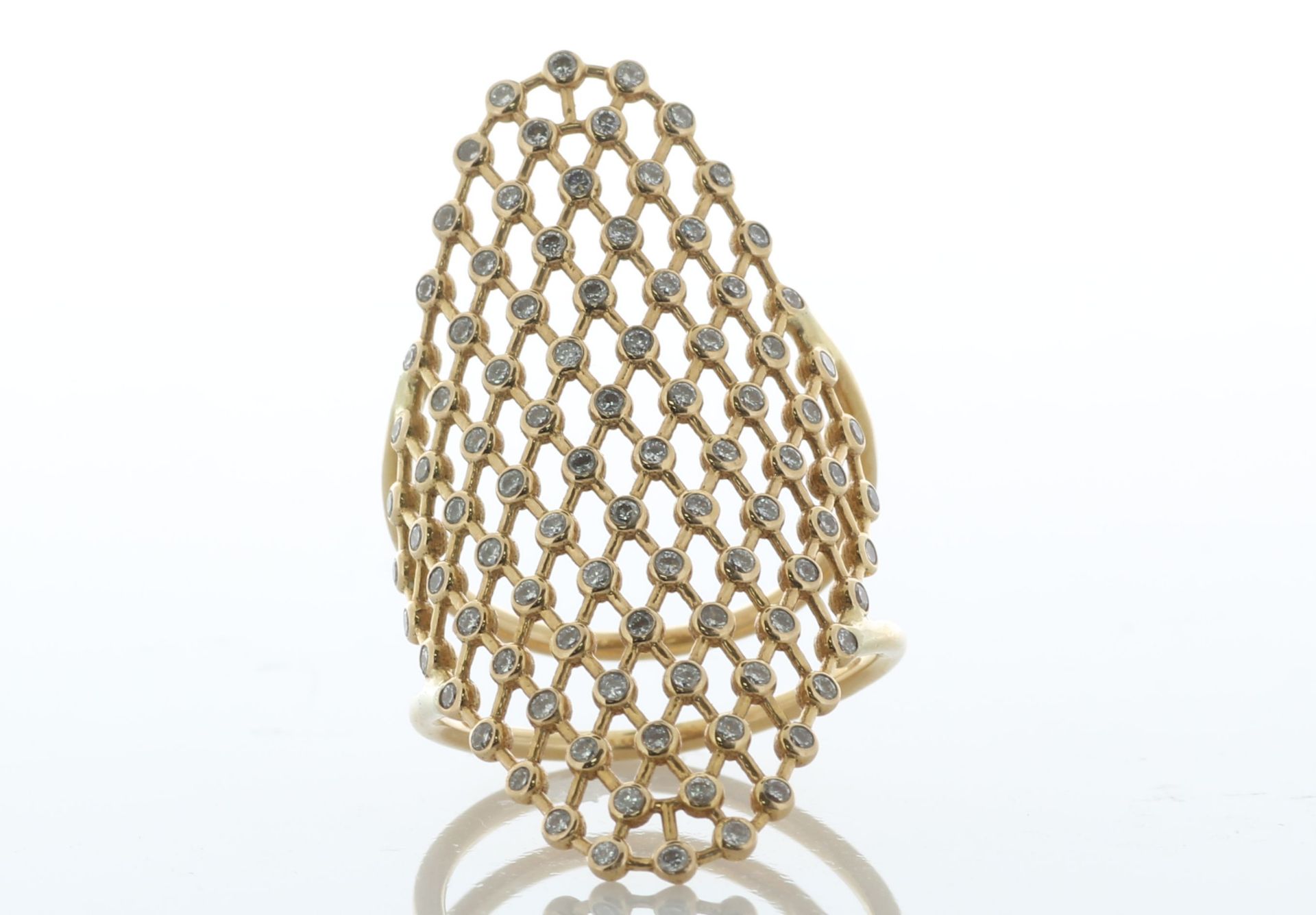 18ct Rose Gold Oval Lattice Diamond Ring 1.00 Carats - Valued By AGI £3,950.00 - This gorgeous - Image 2 of 5