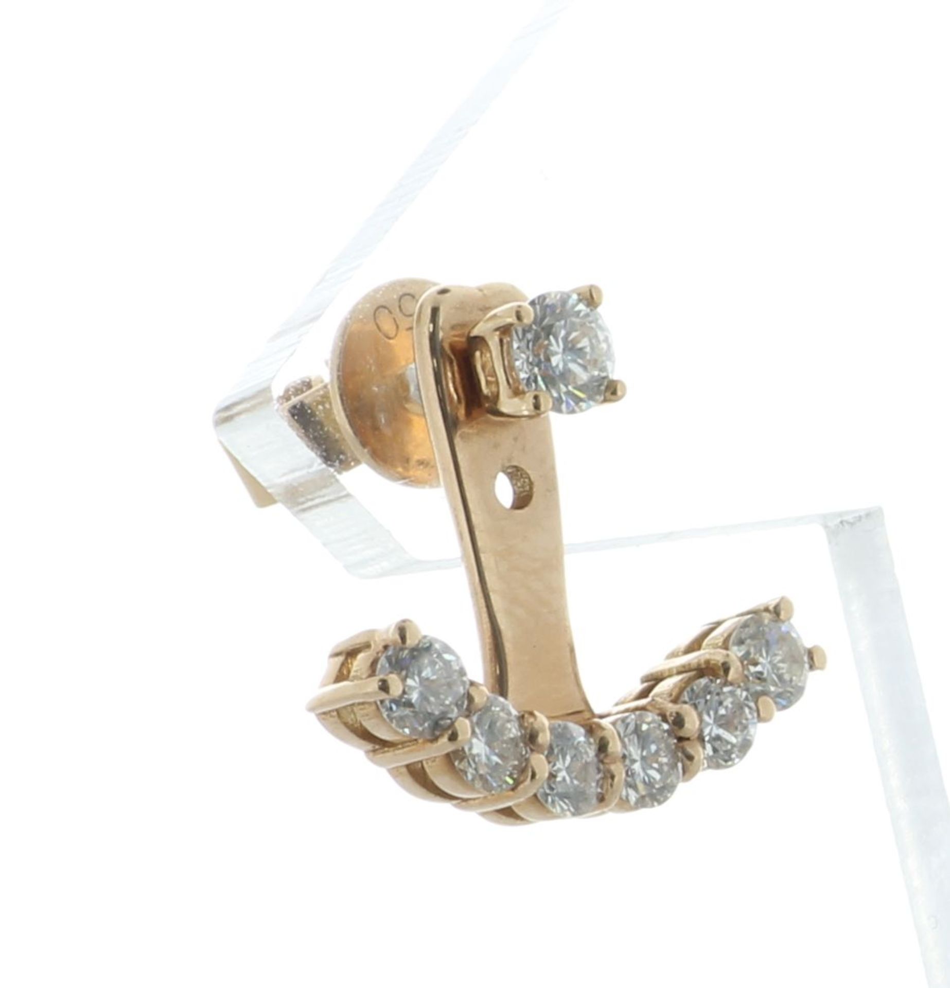 18ct Rose Gold Anita Ko Diamond Anchor Single Earring 0.15 Carats - Valued By AGI £2,500.00 - A - Image 2 of 4