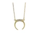 18ct Yellow Gold Ladies Horseshoe Diamond Pendant 0.24 Carats - Valued By AGI £2,995.00 - A gorgeous