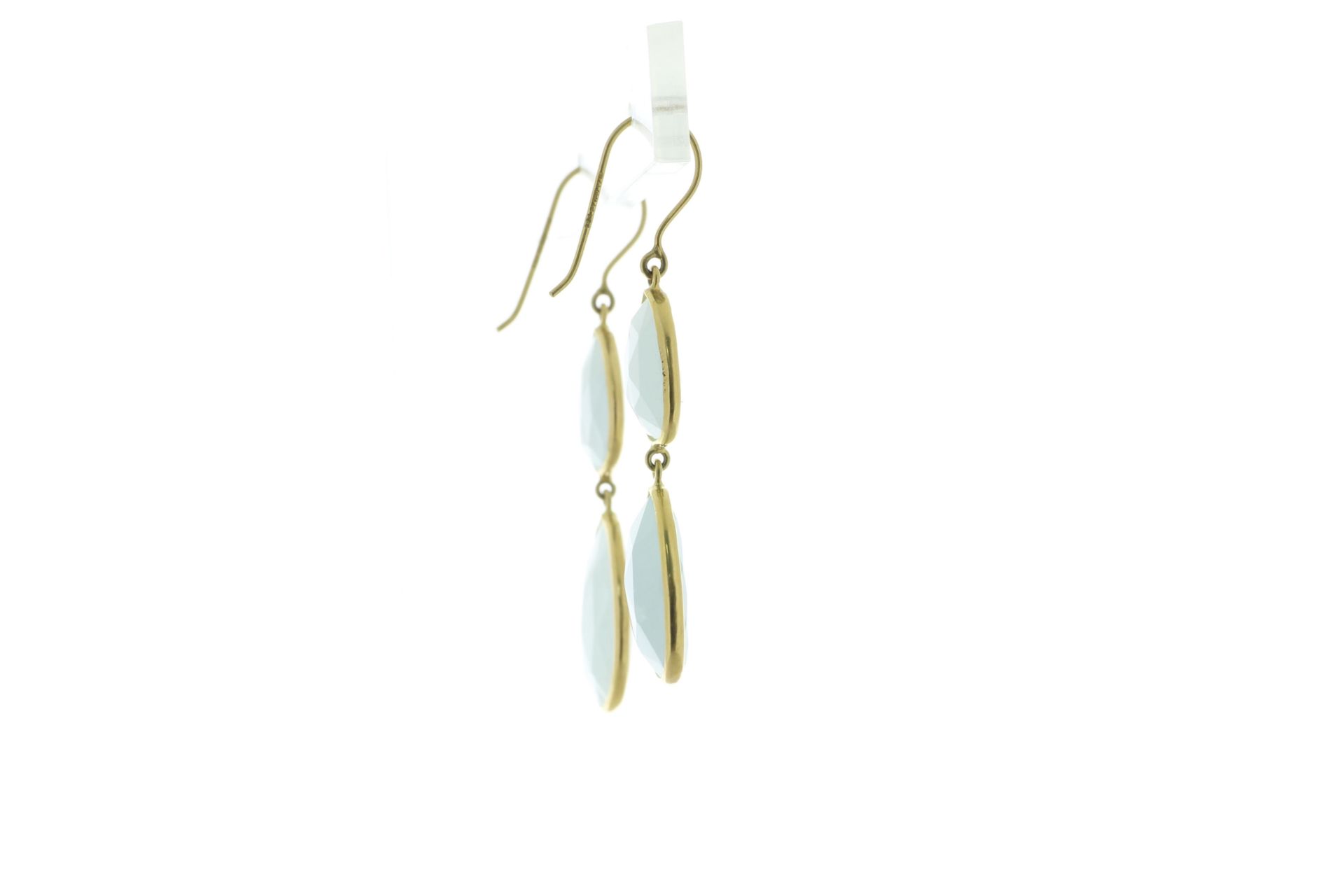 18ct Yellow Gold Quartz Drop Earring - Valued By AGI £3,950.00 - Stunning 18ct yellow gold drop - Image 4 of 5