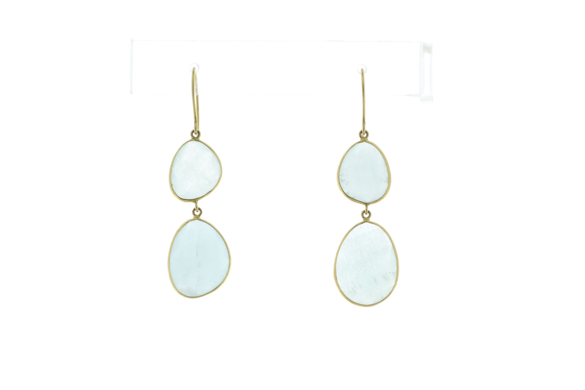 18ct Yellow Gold Quartz Drop Earring - Valued By AGI £3,950.00 - Stunning 18ct yellow gold drop - Image 2 of 5