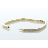 18ct Yellow Gold Anita Ko Square Bangle 1.50 Carats - Valued By AGI £9,850.00 - 18ct yellow gold 2-