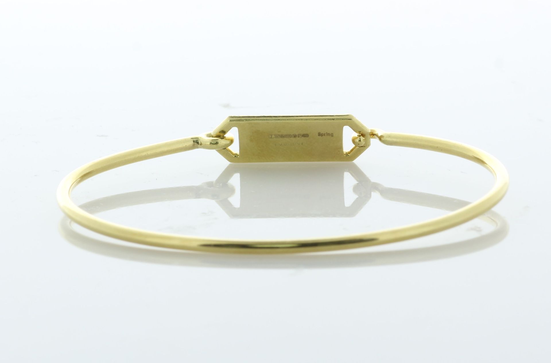 18ct Yellow Gold Jemma Wynne Diamond Name Plate Bangle 0.32 Carats - Valued By AGI £7,950.00 - - Image 3 of 5