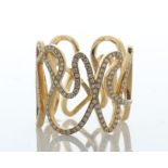 18ct Rose Gold Ladies Scribble Diamond Ring 1.00 Carats - Valued By AGI £5,060.00 - This unique 18ct