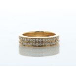 18ct Rose Gold Diamond Repossi Mid Finger or Toe Ring 1.00 Carats - Valued By AGI £4,050.00 - 18ct