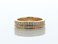 18ct Rose Gold Diamond Repossi Mid Finger or Toe Ring 1.00 Carats - Valued By AGI £4,050.00 - 18ct