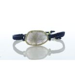 18ct Yellow Gold Diamond And Quartz Cord Bracelet 0.40 Carats - Valued By AGI £4,950.00 - A huge