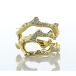 18ct Yellow Gold Ippolita Diamond Ring 0.75 Carats - Valued By AGI £7,950.00 - Inspired by the shape