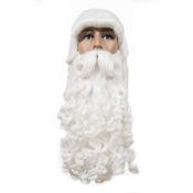 RRP £34.21 FESTIVAL PARTY Men's Deluxe Santa Claus Beard and Wig set