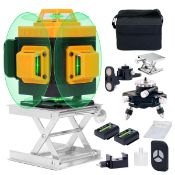 RRP £87.89 Angel Kiss Laser Level Self Leveling 4x360 4D Green