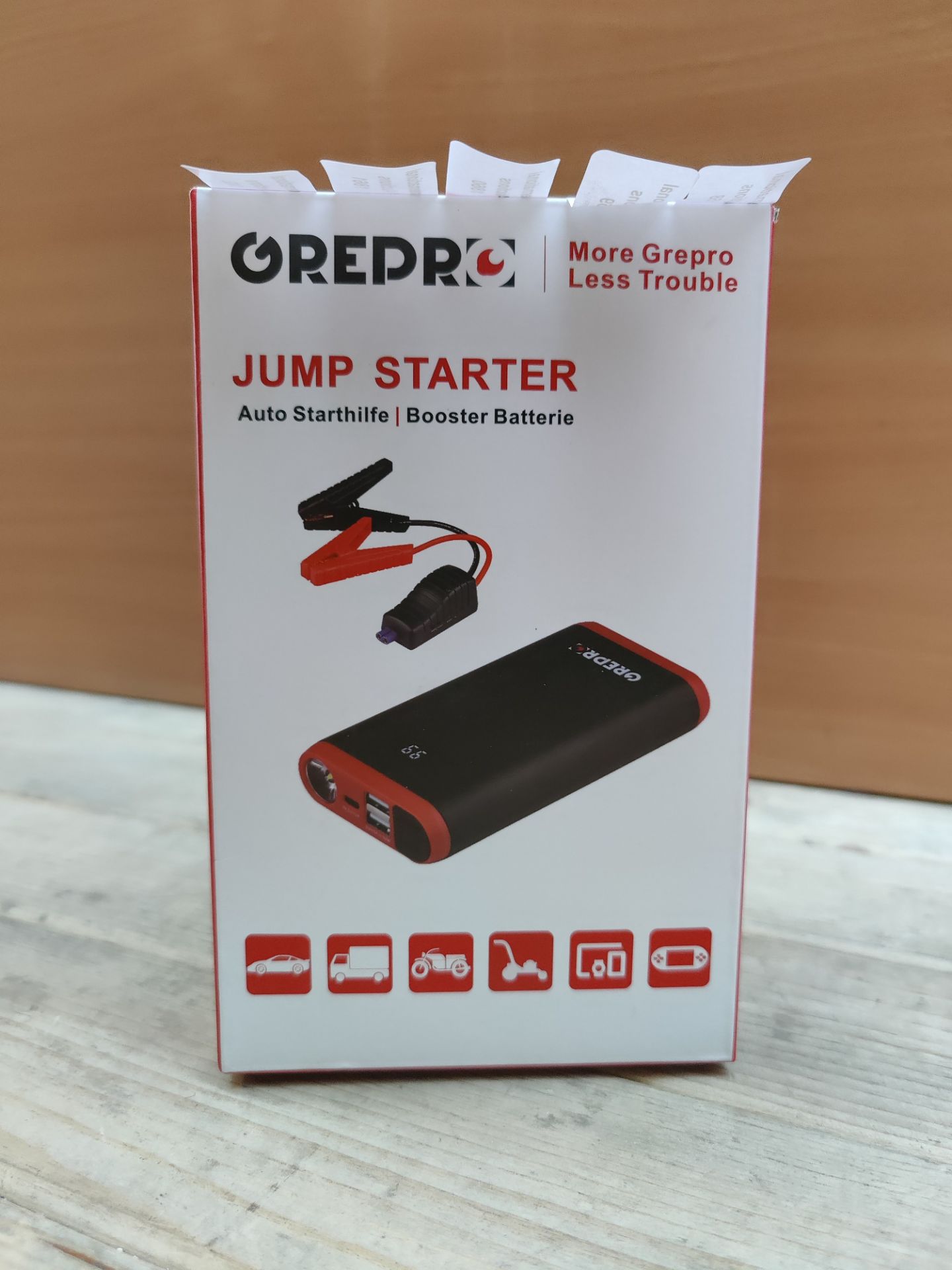 RRP £58.20 GREPRO 1500A Jump Starter Power Pack - Image 2 of 2