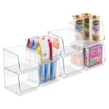 RRP £67.16 mDesign Set of 8 Storage Boxes for Kitchen Cupboard