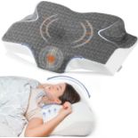 RRP £51.39 Elviros Cervical Contour Memory Foam Pillow for Neck Pain ShoulderPain