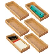 RRP £52.39 mDesign Office Storage Box Stationery Storage Tray for Pens