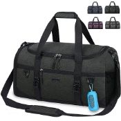 RRP £32.95 Lubardy Sports Gym Bag 55L Travel Duffle Bags with