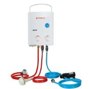 RRP £261.35 CAMPLUX AY132P43 5L Portable Gas Water Heater with 4.3L Water Pump 12V