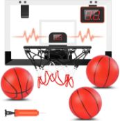 RRP £46.07 STAY GENT Mini Basketball Hoop for Kids and Adults with Electronic Score Record