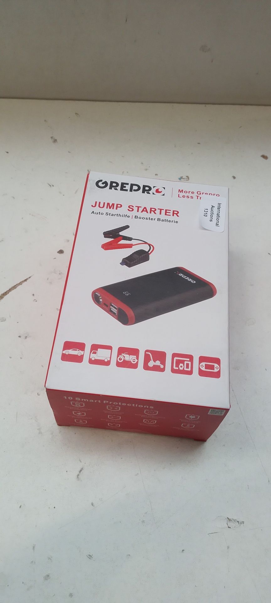 RRP £58.20 GREPRO 1500A Jump Starter Power Pack - Image 2 of 2