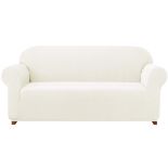 RRP £48.22 subrtex Jacquard Stretch Sofa Cover 1-Piece Polyester