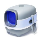 RRP £54.79 Cat Litter Box with Automatic Sand-Proof cage Sterilization