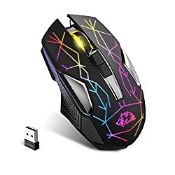 RRP £22.54 KUIYN X18 Wireless Gaming Mouse 2.4G