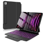 RRP £125.57 SOPPY Magnetic Keyboard Case for iPad Pro 12.9 inch 2022/2021/2020/2018