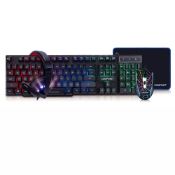 RRP £32.98 Compoint 4-in-1 Gaming Bundle | Q-LED Keyboard