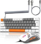 RRP £57.94 ZIYOU LANG Wired Gaming Keyboard and Mouse Combo+Coiled