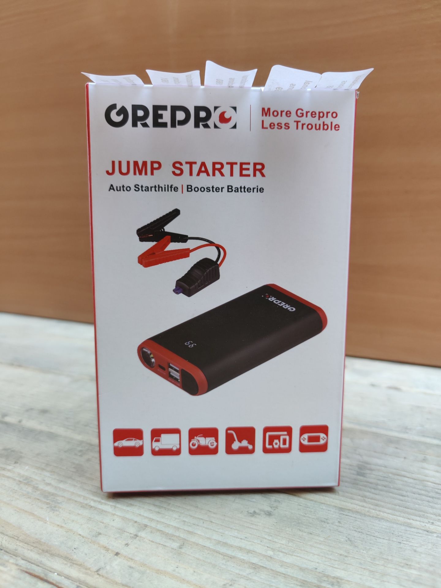 RRP £58.20 GREPRO 1500A Jump Starter Power Pack - Image 2 of 2