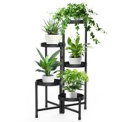 RRP £49.14 iDavosic.ly 5 Tier Metal Plant Stand for Indoor Outdoor