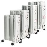 RRP £66.99 MYLEK Oil Filled Radiator with Adjustable Thermostat