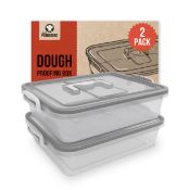 RRP £39.95 Chef Pomodoro Large Pizza Dough Proofing Box Kit 2-Pack