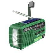 RRP £24.65 DEGEN DE13 Cranked Solar FM AM SW Receiver with Flashlight