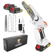 RRP £52.38 CONENTOOL 5000mAh Mini Chainsaw Cordless 6 Inch