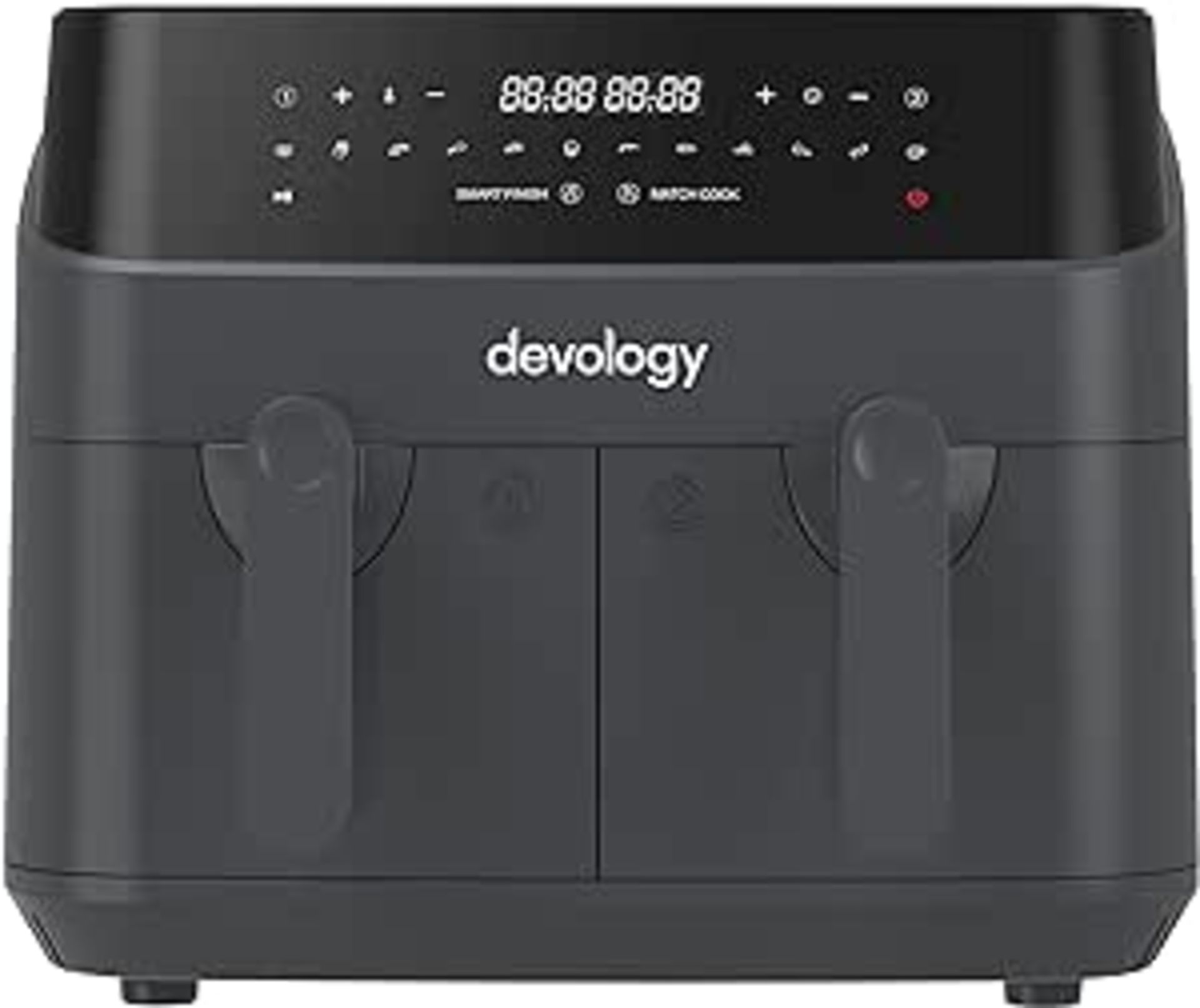 RRP £102.74 Devology Double Air Fryer