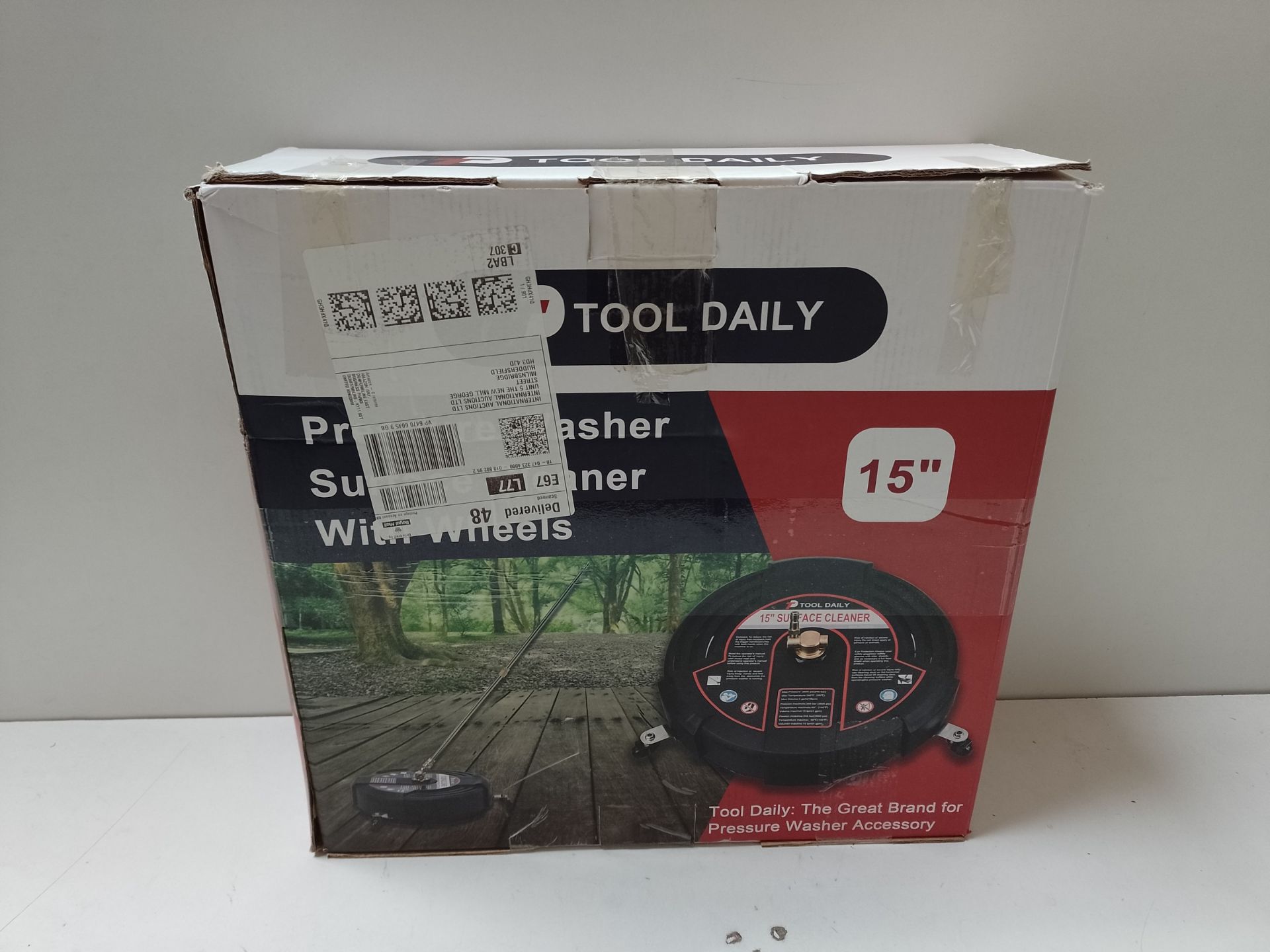 RRP £114.15 Tool Daily 15 Inch Pressure Washer Surface Cleaner Attachment with Wheels - Image 2 of 2