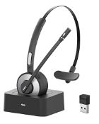 RRP £47.18 HUAKUA Bluetooth Headset with Microphone