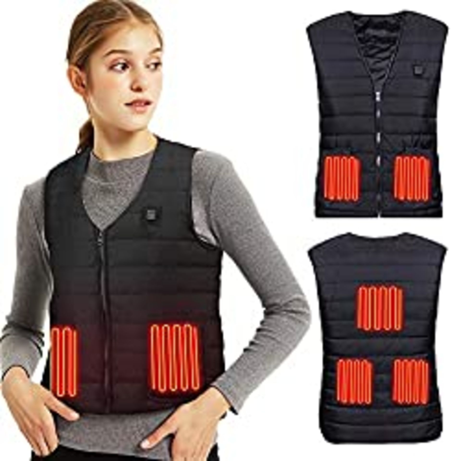 RRP £26.25 Lyeiaa Heated Vest for Men Women Electric Heated Jacket