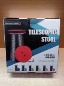RRP £22.71 VonLux Portable Telescopic Stool Folding Stool