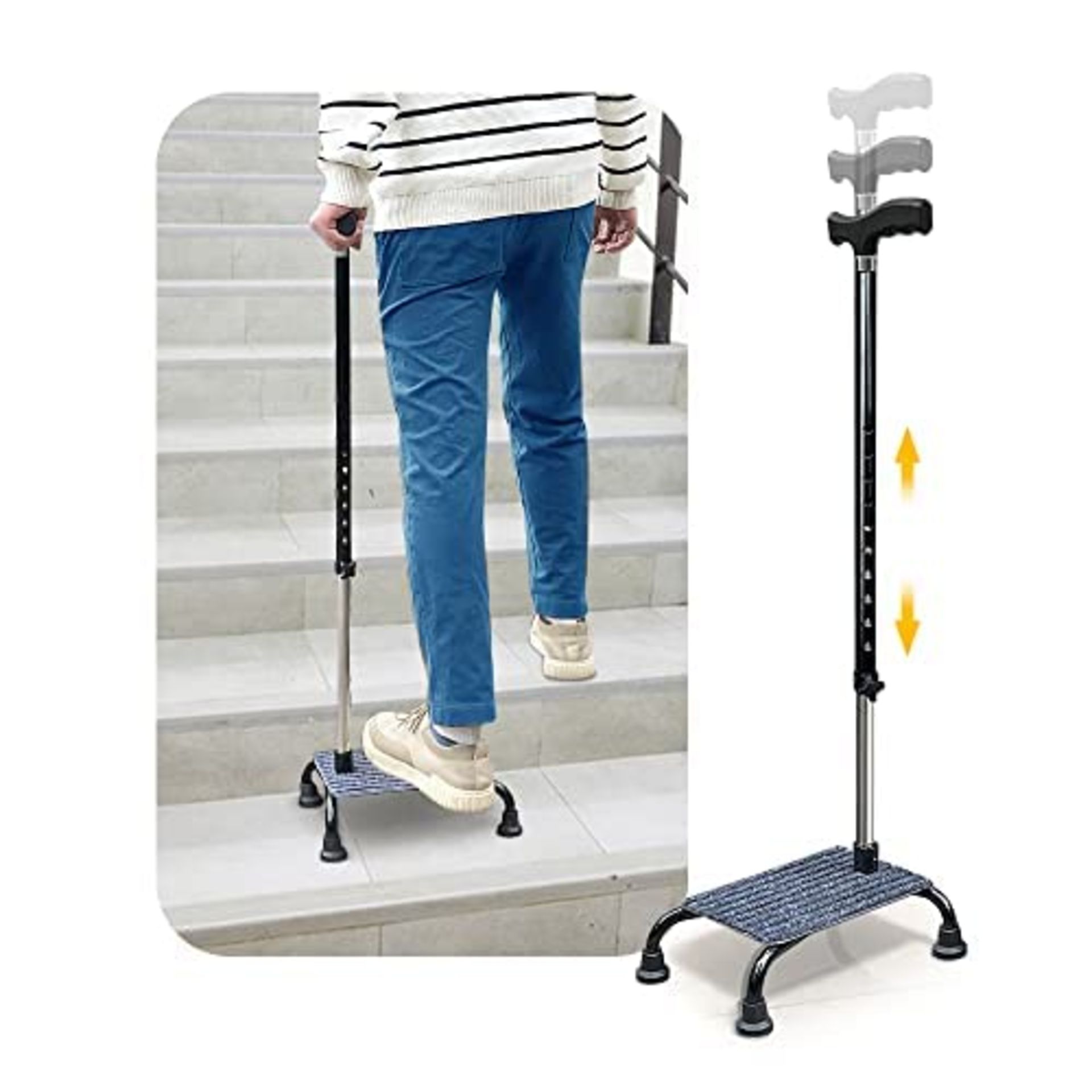 RRP £91.32 Stair Climbing Cane Half Steps for Stairs Lifts Seniors