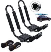 RRP £41.09 MYOYAY 2Pcs Kayak Roof Rack J Bars Rack Kayak Carrier