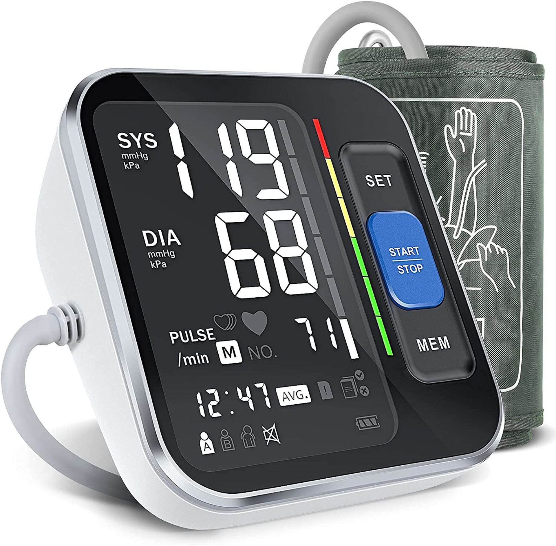 RRP £22.82 Large Screen Blood Pressure Monitors for Home Use