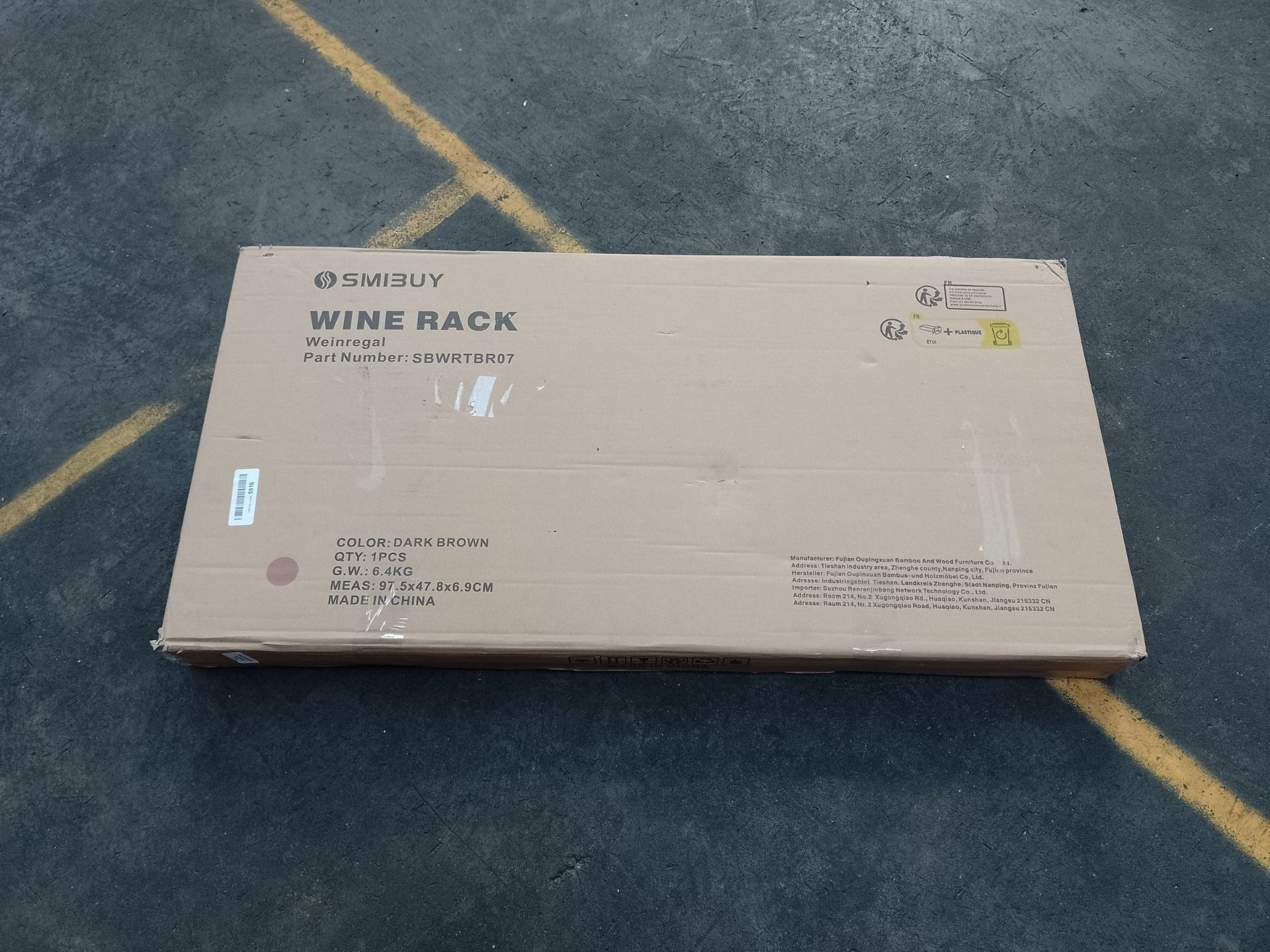 RRP £62.14 SMIBUY Bamboo Wine Rack - Image 2 of 2