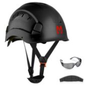 RRP £32.17 Mustbau Hard Hats Construction Safety Helmet with Anti-fog